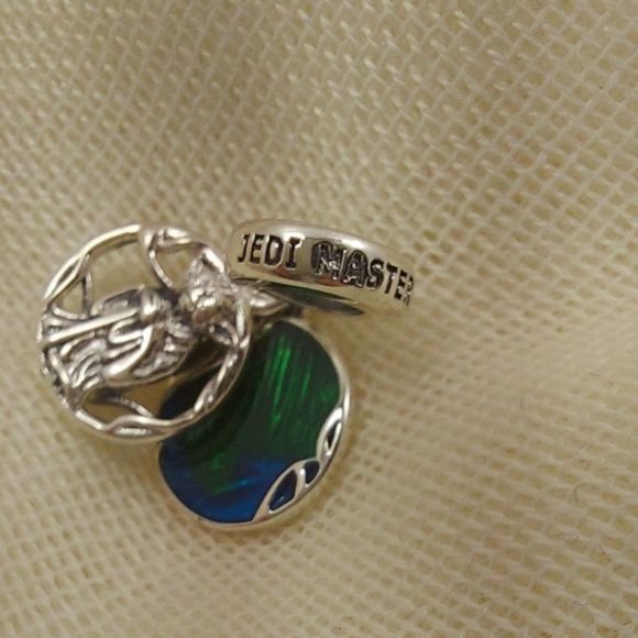 925 Silver Yoda Jedi Master Dangle Charm - Picture 5 of 7